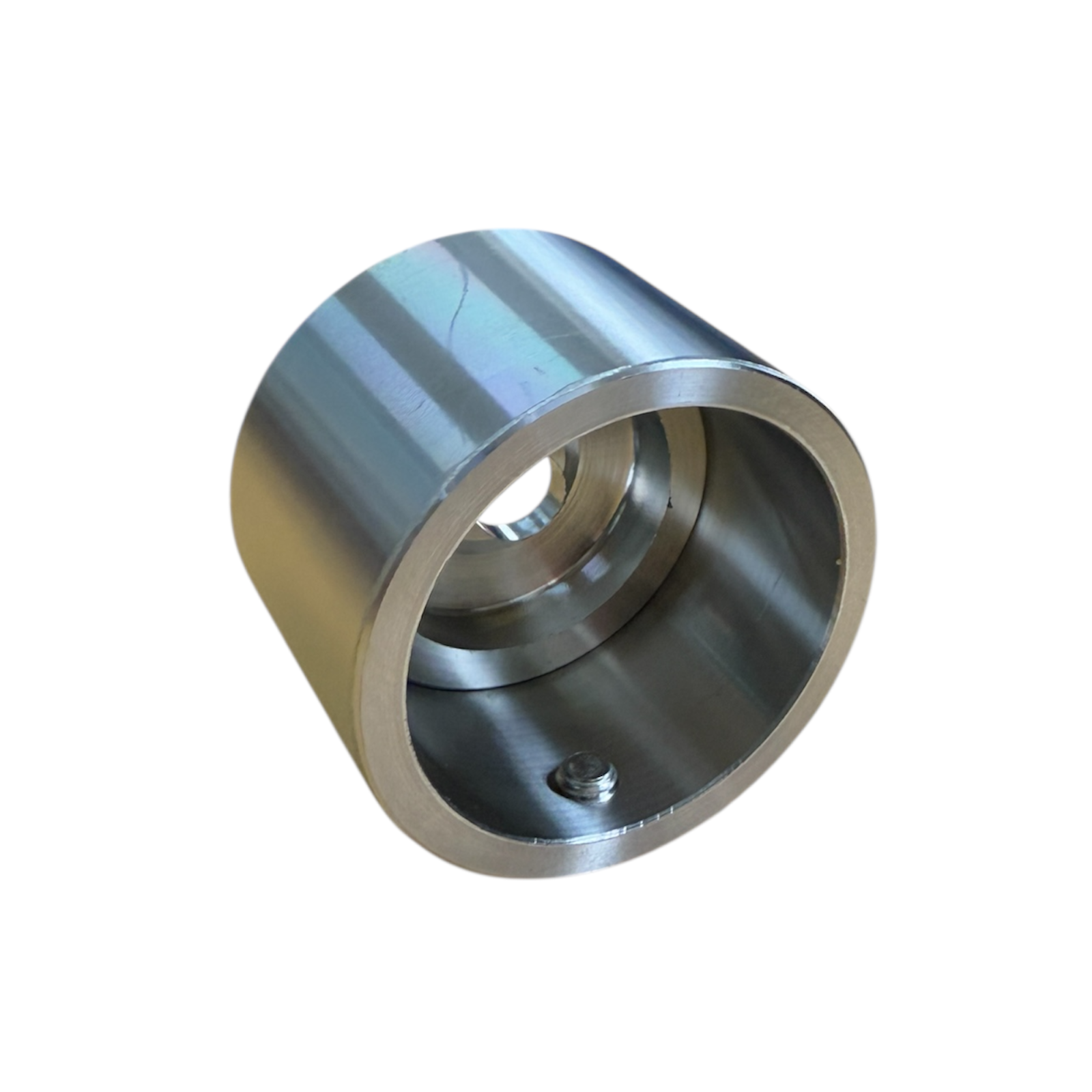 Nerezová kotvicí příruba pro trubku pr. 42,4 mm, boční, na rovinu, pro nerezové zábradlí
