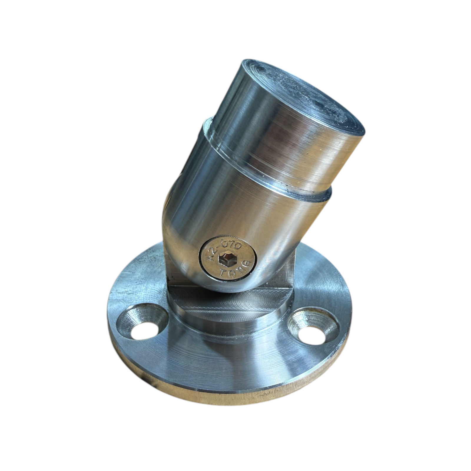 Nerezová kotvící příruba zábradlí pro pr.42,4 mm vrchní i boční kotvení,pr.83 mm