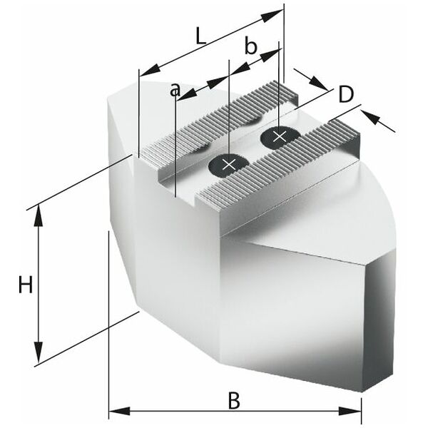Čelisti měkké segmentové 1,5x60°